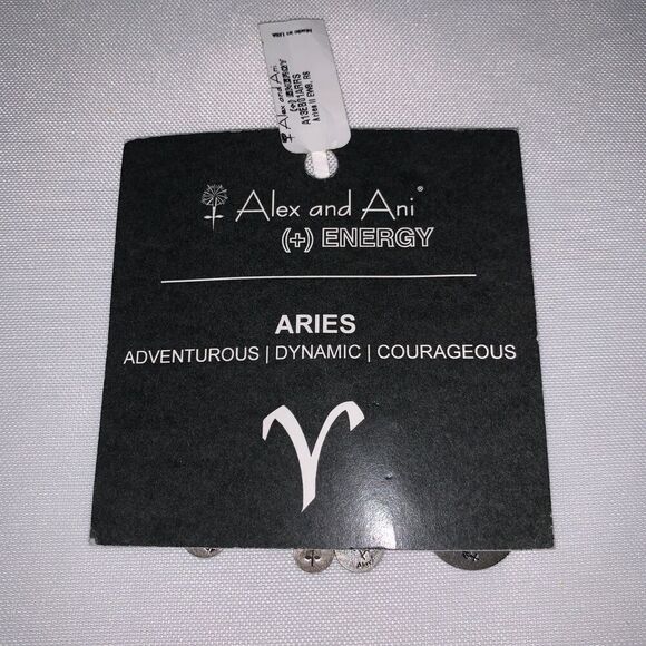 Alex and Ani Aries Charm Bracelet new with card and tag adjustable bracelet - Picture 7 of 7